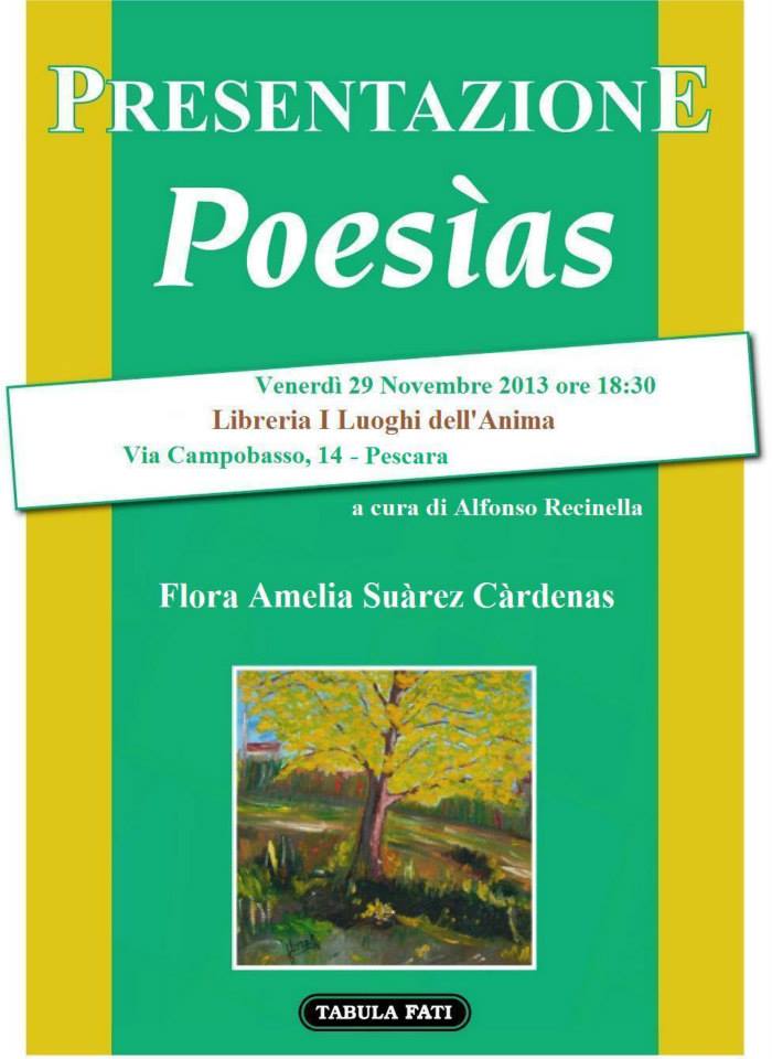 POESIAS incontro con  Flora Amelia Suarez Cardenas