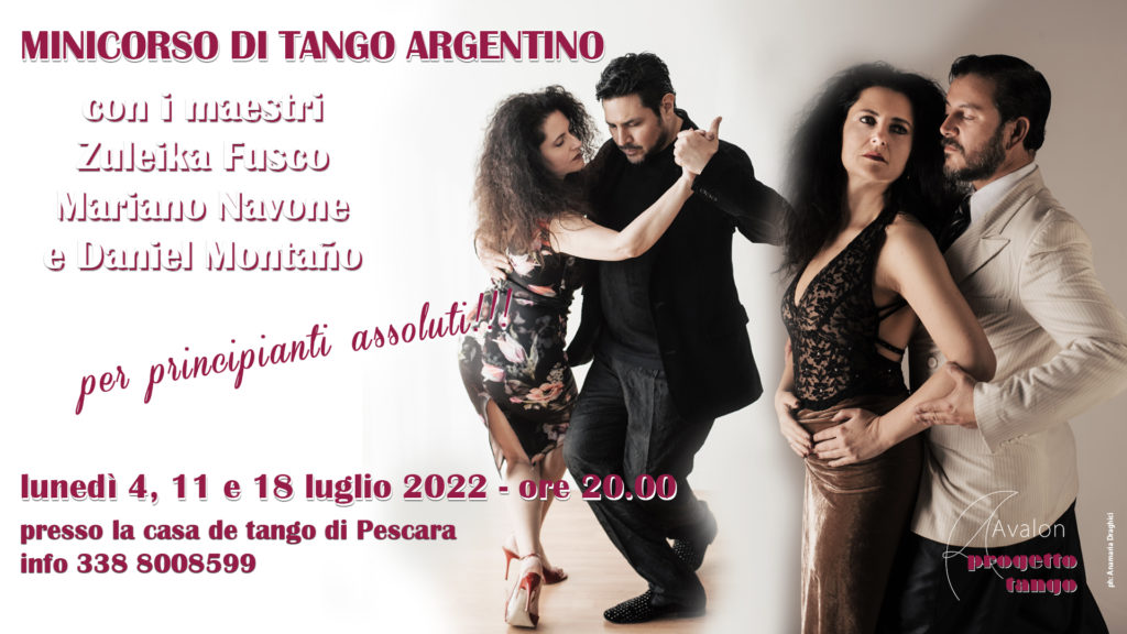 Mini-corso di tango argentino per principianti assoluti | 4, 11 e 18 luglio 2022