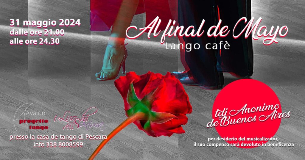 Final de Mayo tango café | 31 maggio ore 21.00